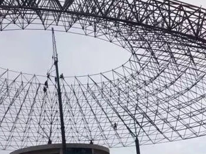 合作篮球馆球形网架厂家价格