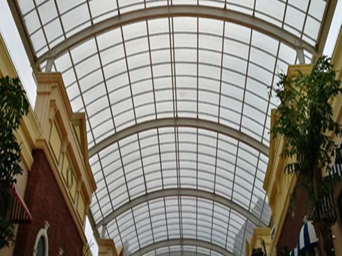 合作屋面网架顶棚吊装方案